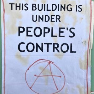 Sign from the occupation campaign